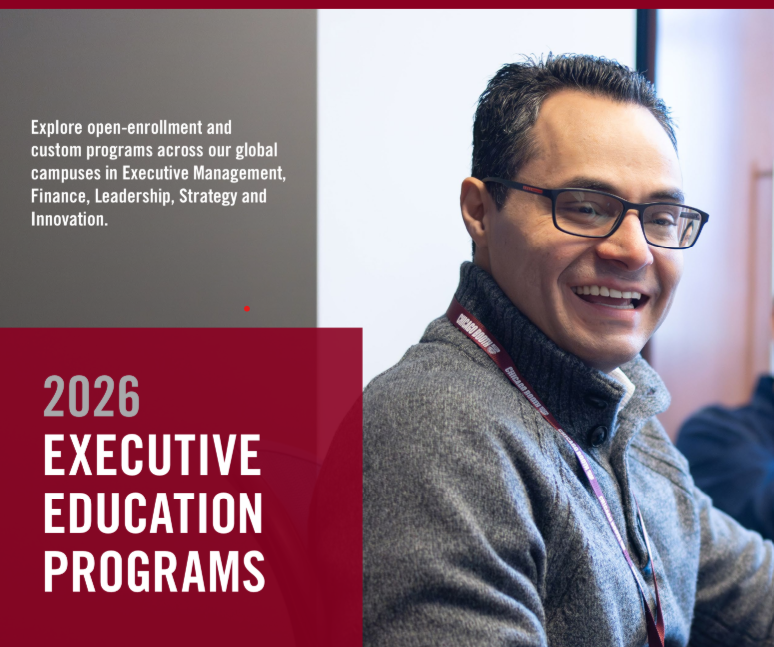 2026 Executive Educaton catalog man with glasses