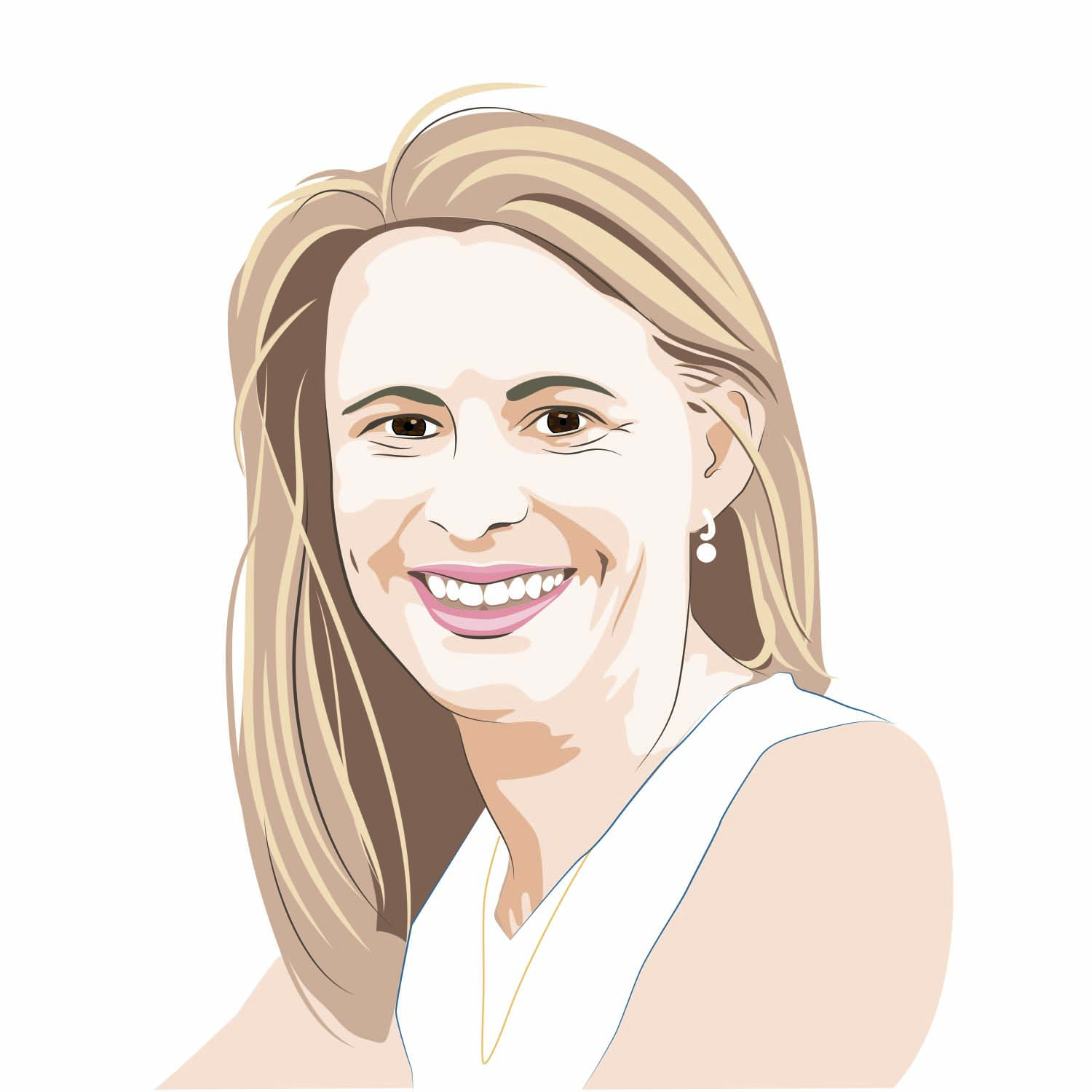 Illustration of Megan Beck, '17