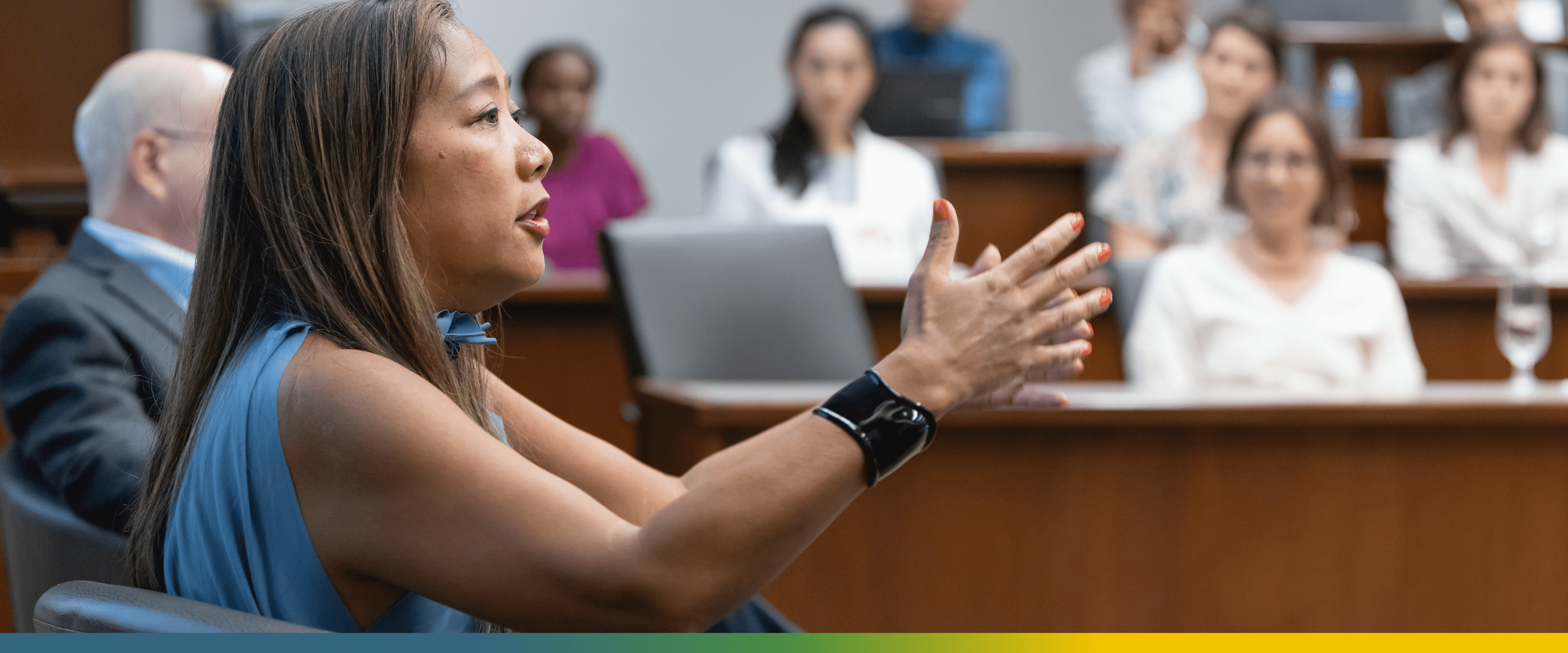 Maria Kim with triptych