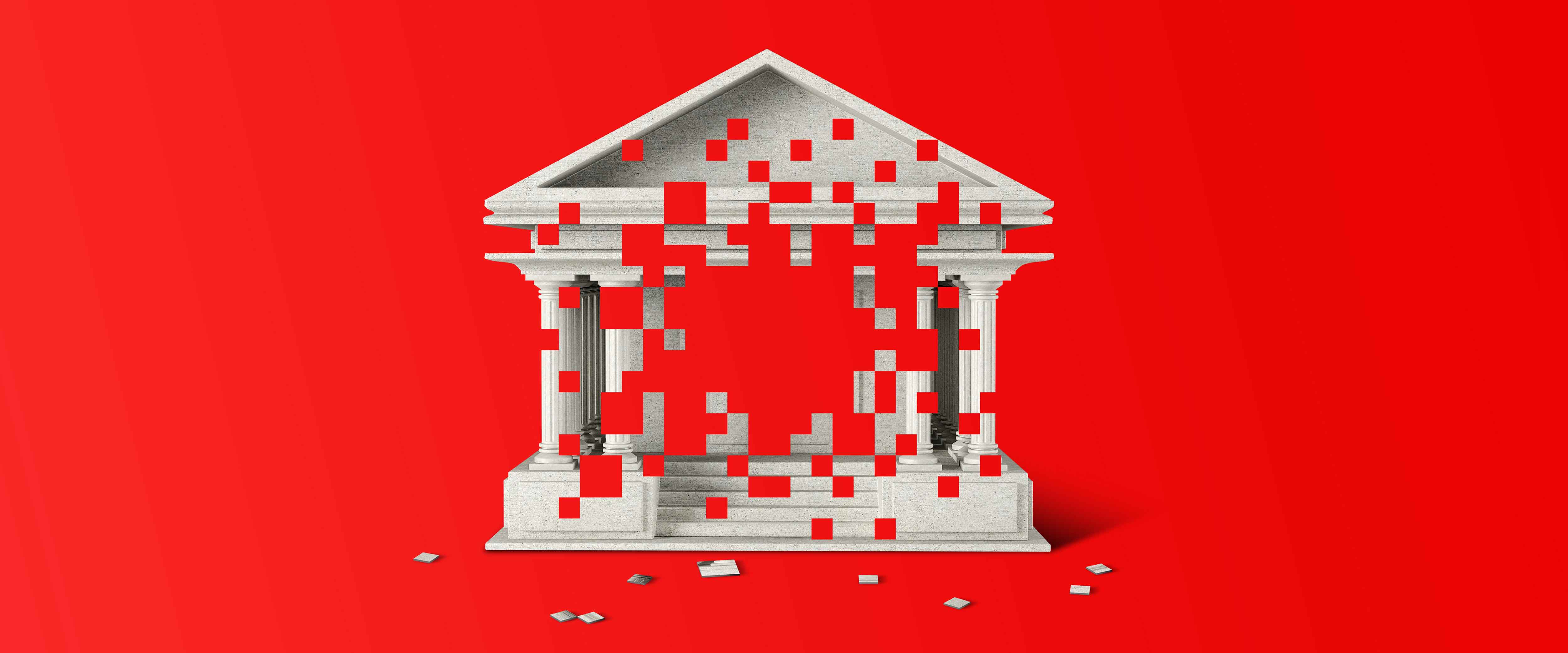 Pixelated bank