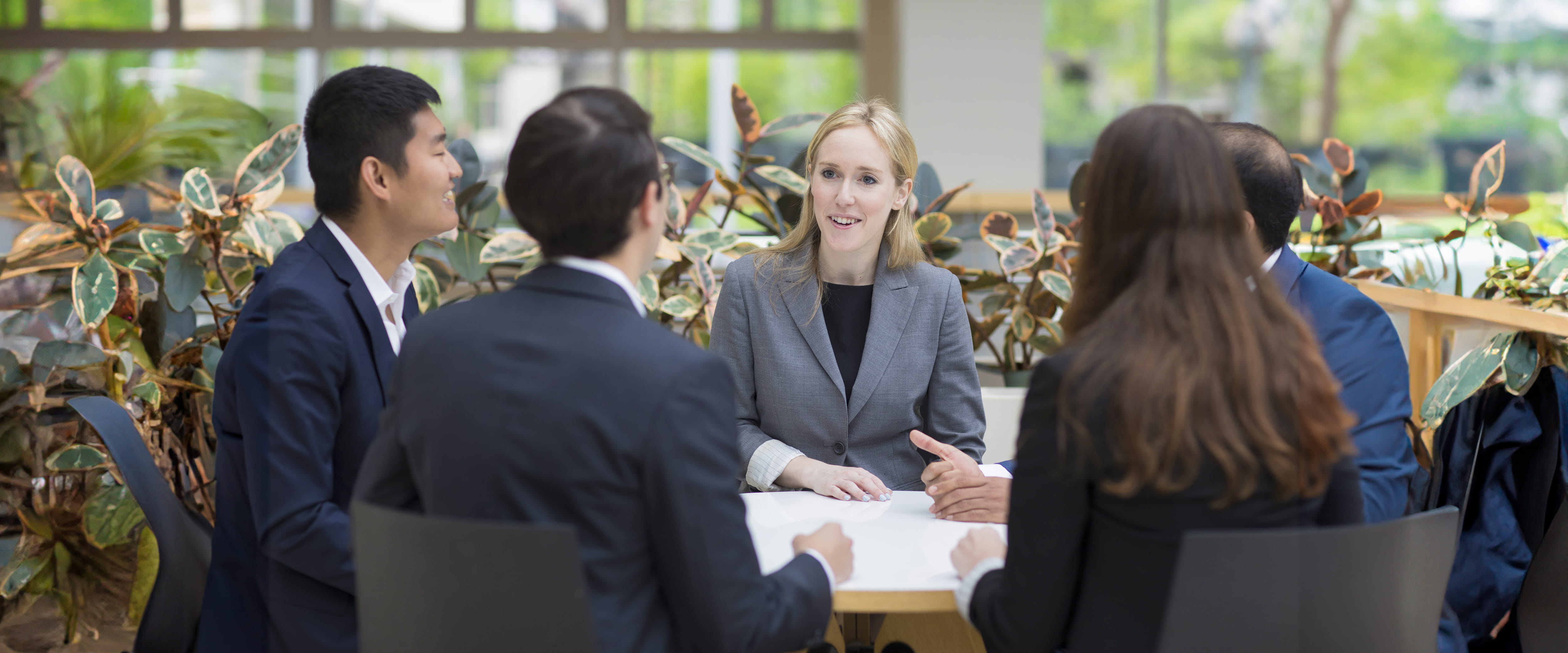 Students in the Winter Garden