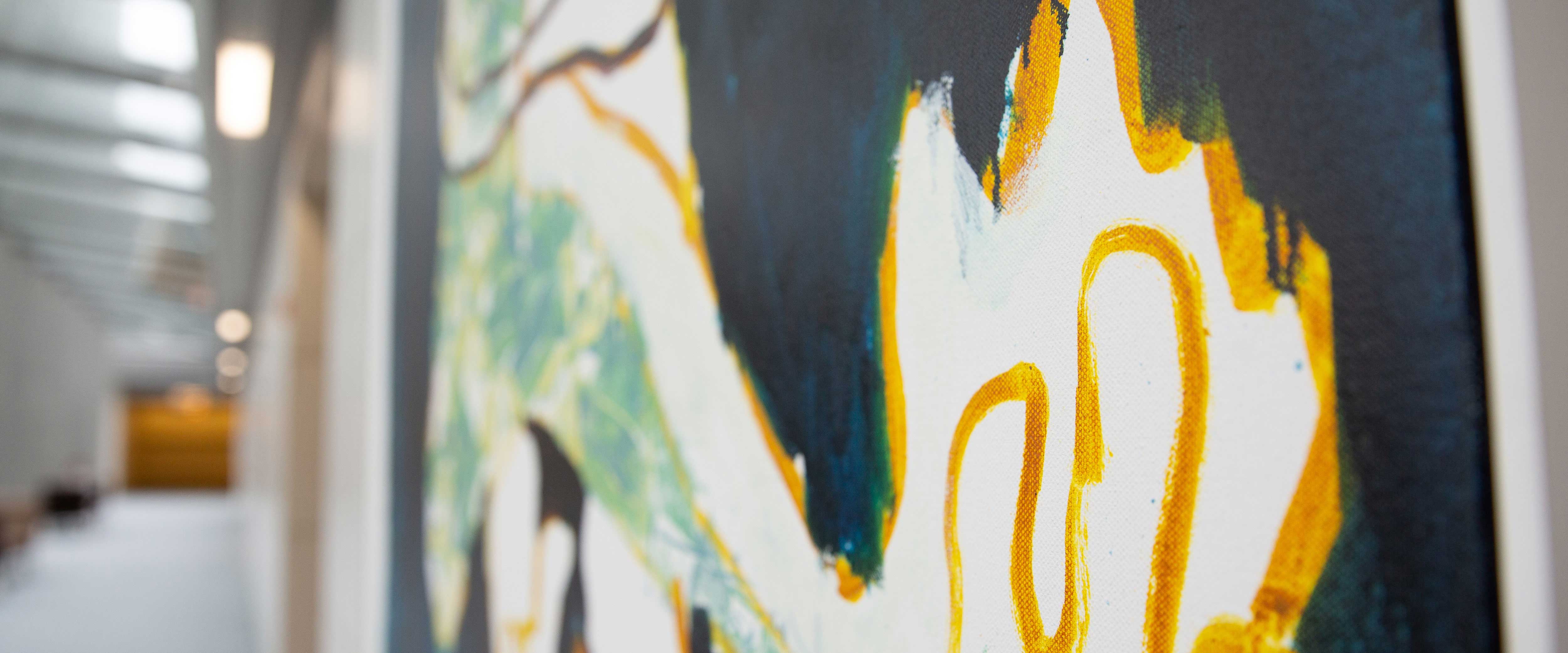 Close up of painting in Harper