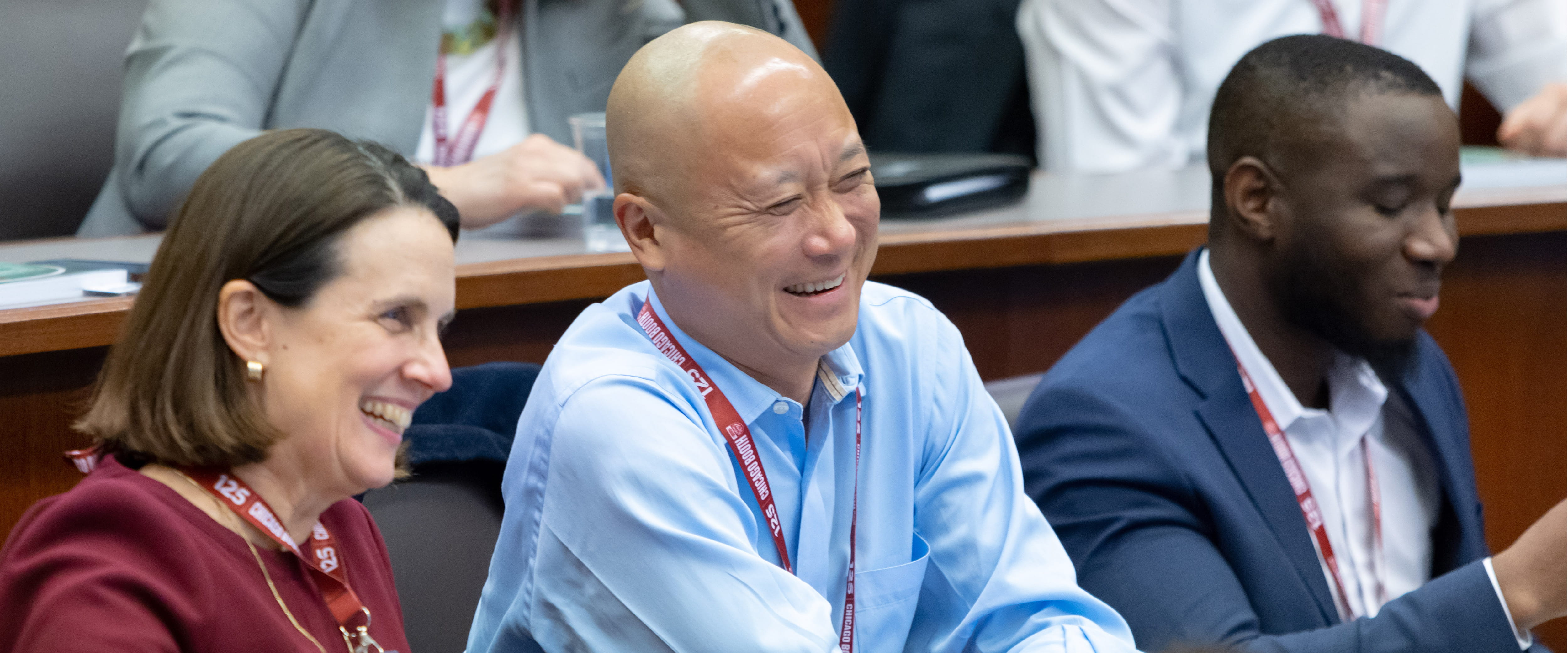 Audience engaged with speaker