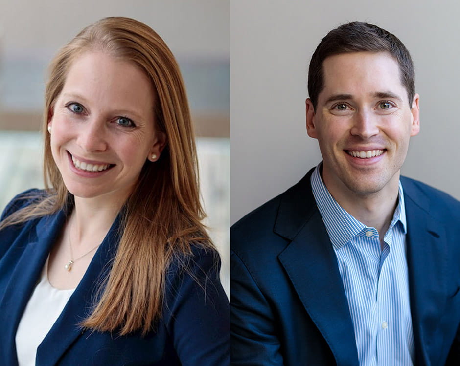 Professors Christina Patterson and Jack Mountjoy.